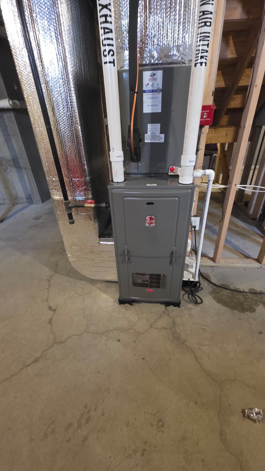 Furnace maintenance work
