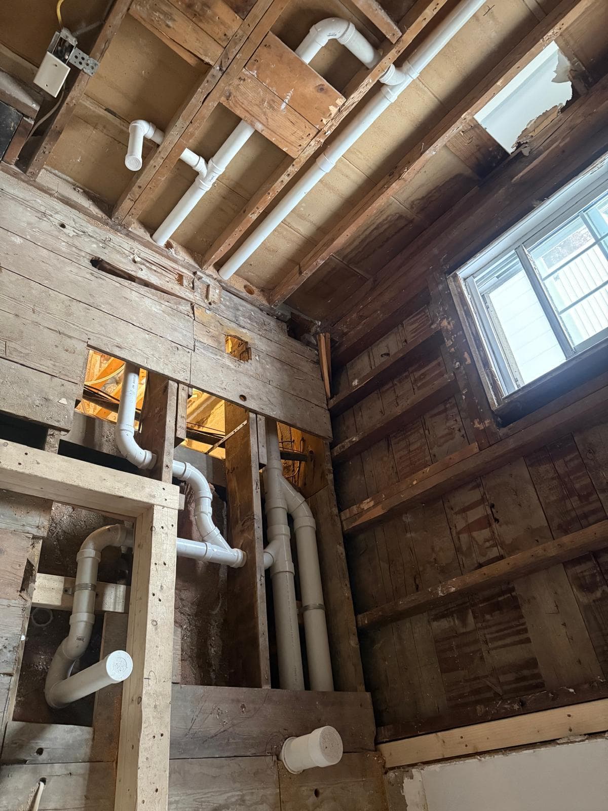 Plumbing installation work